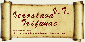 Veroslava Trifunac vizit kartica